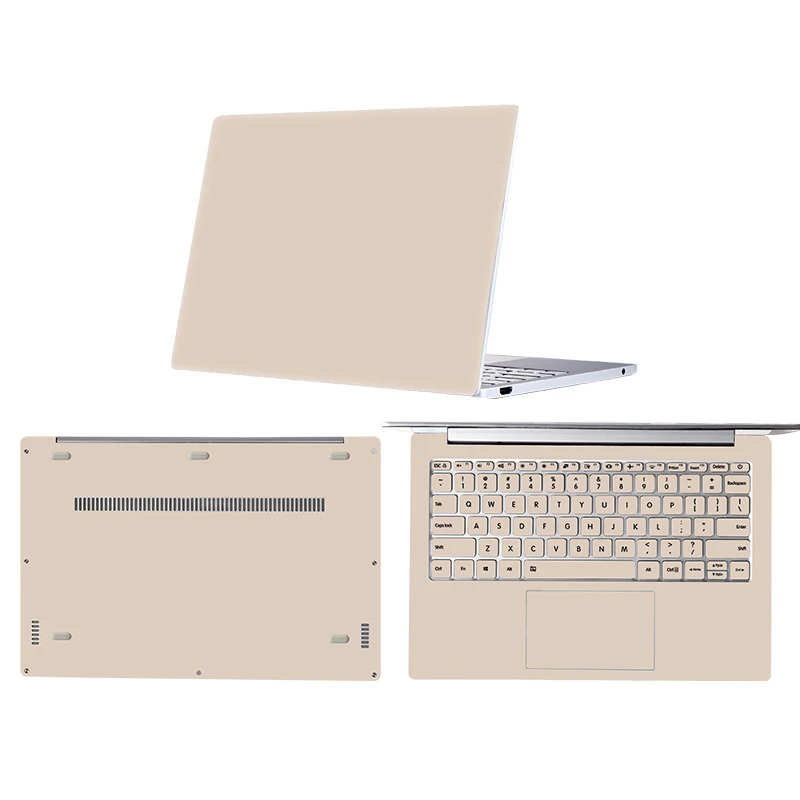 beige Наклейки для ноутбука для Xiaomi mi Air 12,5 13,3 Pro 15,6 дюймов виниловые наклейки для Xiao mi Red mi Book 14 дюймов - Цвет: beige