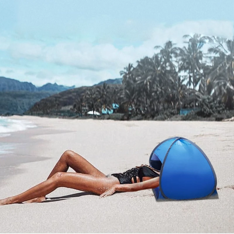 Шатер от солнца для пляжа компактный автоматический тент с защитой УФ лучей