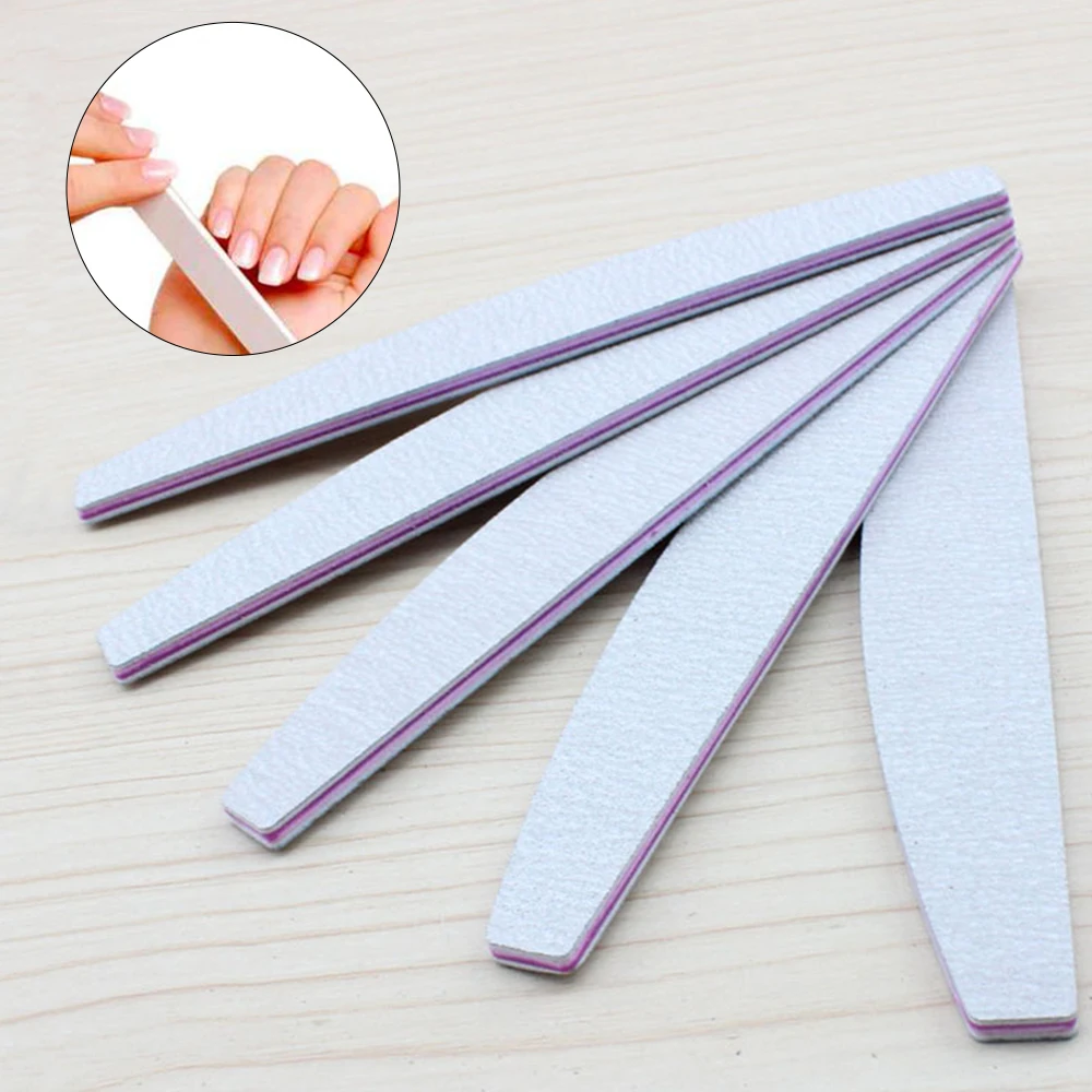 50 шт. пилка для ногтей профессиональная 100/180 lime a ongle гель для удаления пилочки для ногтей буферный блок Маникюрный Инструмент для дизайна ногтей шлифовальная Полировочная пилка