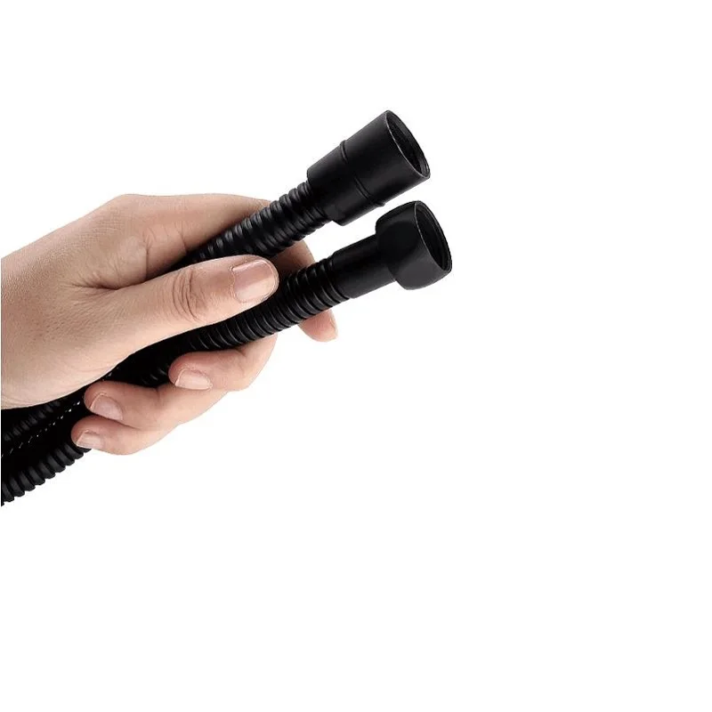 flexible bathroom water pipe matt black shower hose for bath 304 stainless steel shower head pipe faucet acceessories 1 5m 2m free global shipping