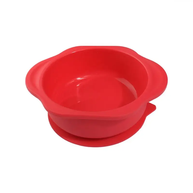

Baby Flower Shape Silicone Suction Cup Base Bowl Slip Resistant Learning Feeding Tableware Kids Sucker Dishes Dinnerware