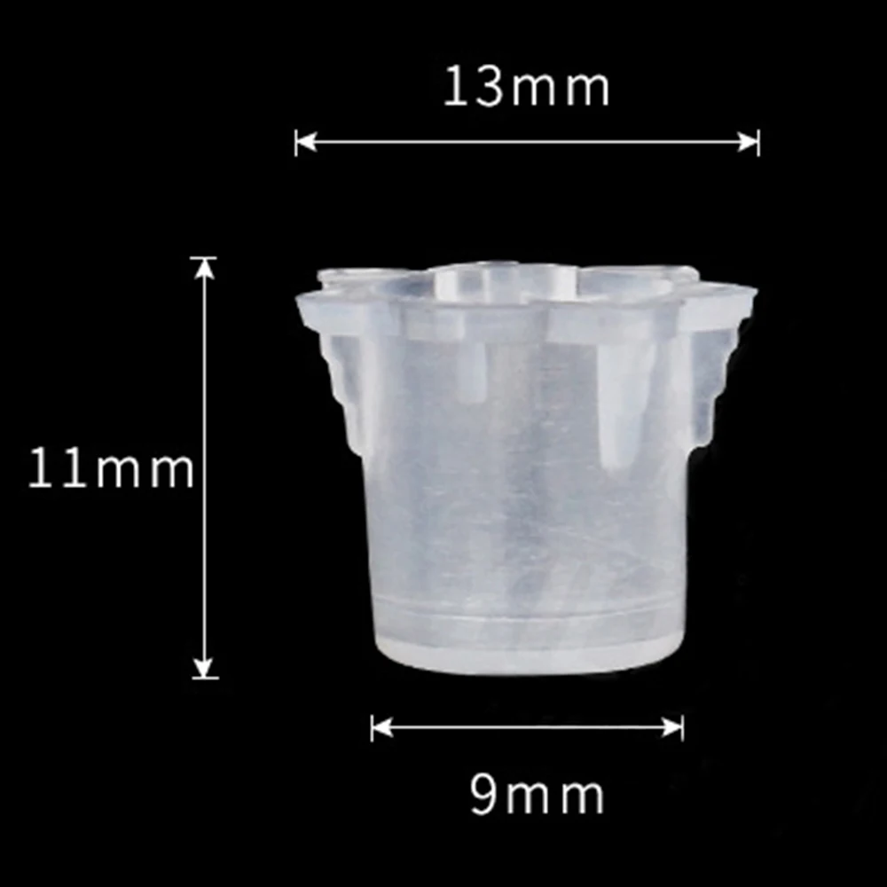 

1000pcs Plastic White Small Number Permanent Makeup Tattoo Ink Cups Pigment Caps Tattoos Color Cup Accessories