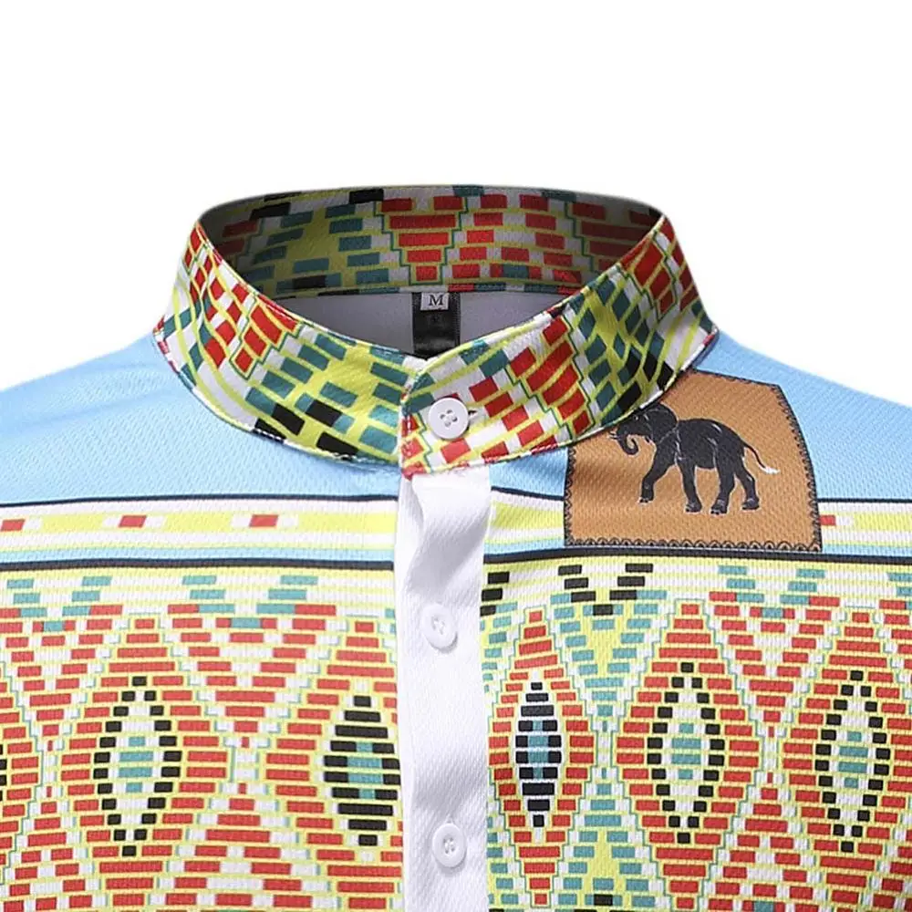 Fadzeco белая африканская фотография мужская летняя новая модель 2019 года слон батик