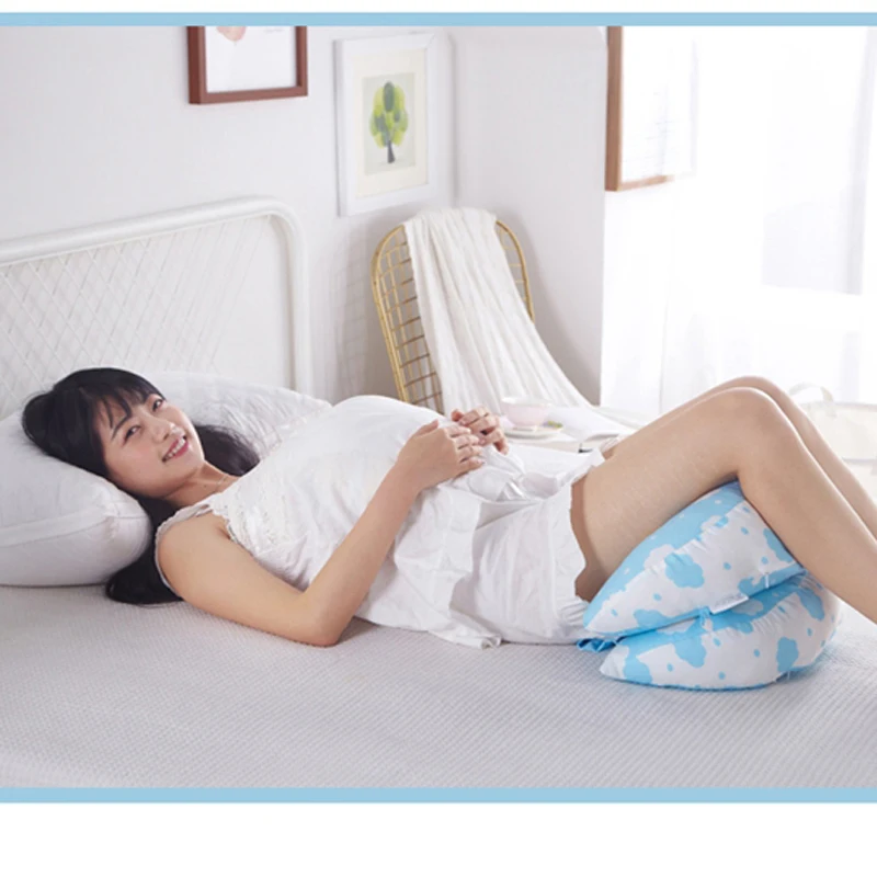 Простая Подушка для беременных с облачным принтом сна сбоку кормящих матерей