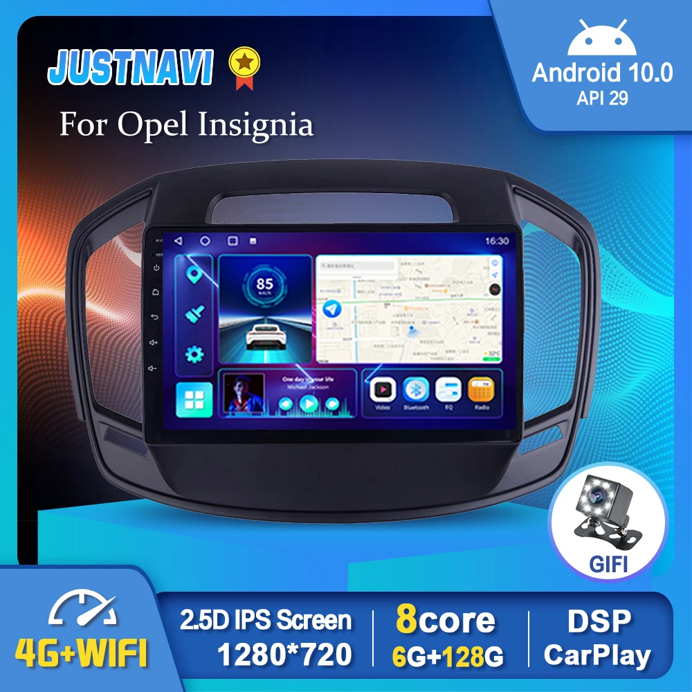 

Black Android 10.0 Smart Car Radio For Opel Insignia 2014-2016 For Buick Regal GPS Video Multimedia Stereo Auto Player Carplay