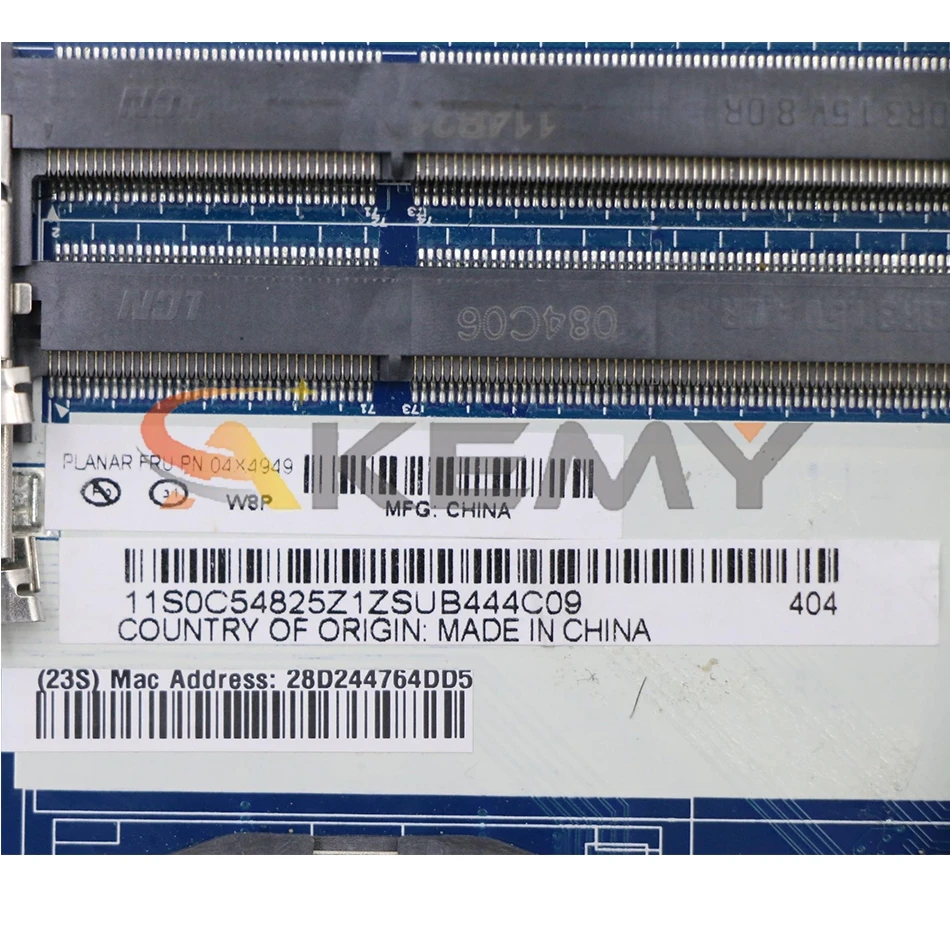 

Akemy AILE2 NM-A161 For Lenovo hinkPad E540 Laptop Motherboard 04X4949 04X4787 04X4950 04X4788 PGA947 GT840M 2G HM87 100% Test