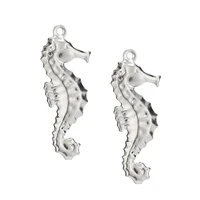 10pcs stainless steel 1126mm charms seahorse pendants craft supplies accessories for diy jewelry making findings