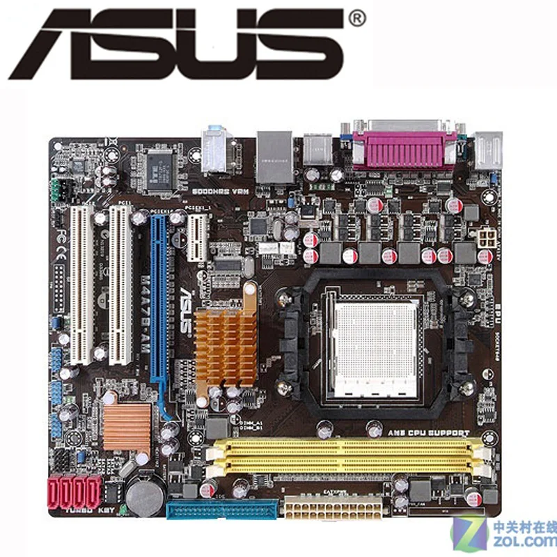 Для AMD 780G ASUS M4A78 AM материнская плата розетка AM2/AM2 +/AM3 DDR2 8GB системная uATX настольная PCI E 16X б/у|Материнские платы| |