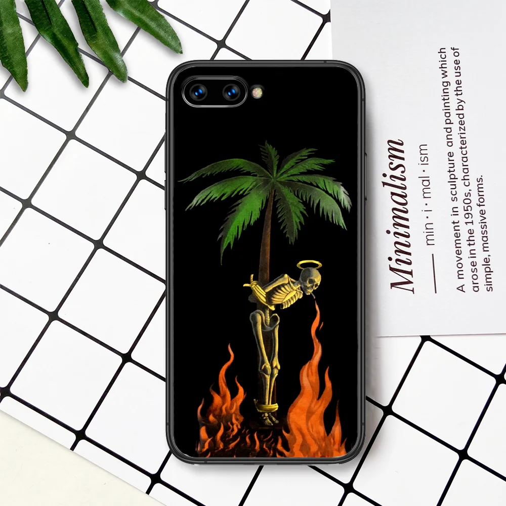 

Palm-Los Angeles Bear Luxury Phone Case For Huawei Honor 6A 7A 7C 8 8A 8X 9 9X 10 10i 20 Lite Pro Play black Funda 3D Bumper Tpu