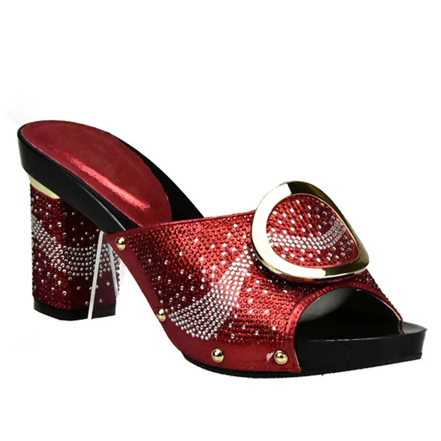 Red shoes only Новинка года; пикантные оранжевые женские туфли и сумочка в комплекте; итальянская женская обувь и сумочка в комплекте; итальянский комплект из туфель и сумочки со стразами - Цвет: Red shoes only