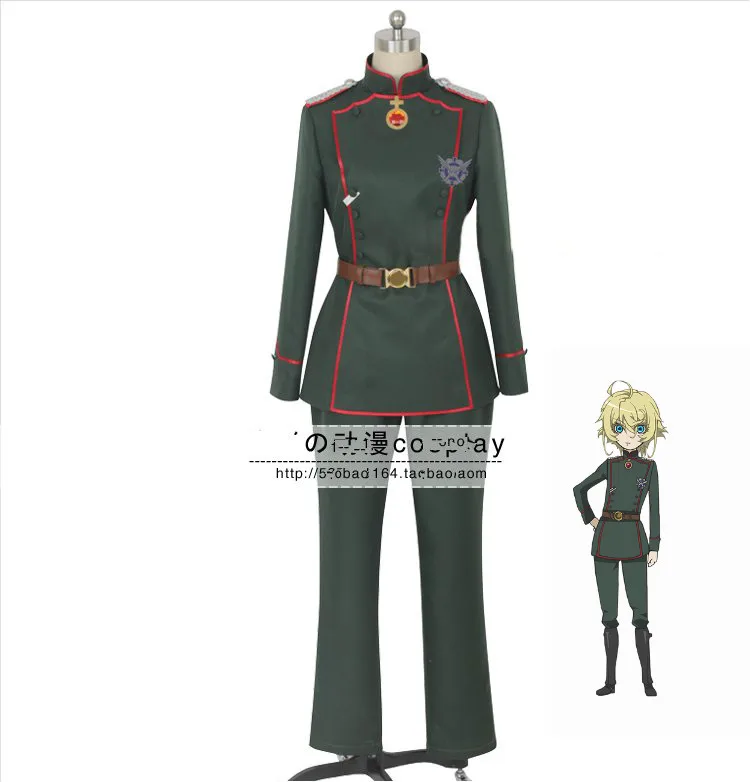 Аниме Сага Тани злой Youjo Senki Tanya von Degurechaff Косплей Костюм на заказ Хэллоуин костюмы