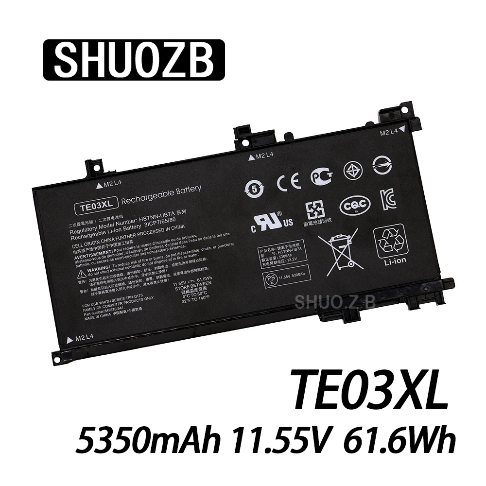 Новый аккумулятор TE03XL для ноутбука HP OMEN 15 bc011TX bc012TX bc013TX AX015TX AX017TX фотоаксессуары
