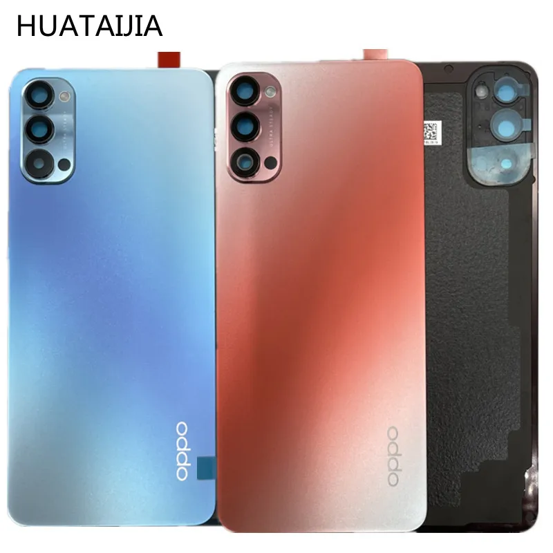 Cubierta trasera de bater&iacute;a para Oppo, carcasa trasera para Oppo Reno4 5G, 5G, PDPM00, PDPT00, CPH2091, nueva-0