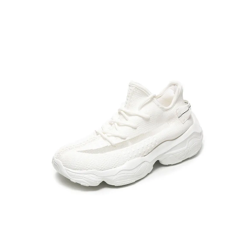 Для женщин из сетчатого материала 350 модные носки обувь Flyknit большой Размеры