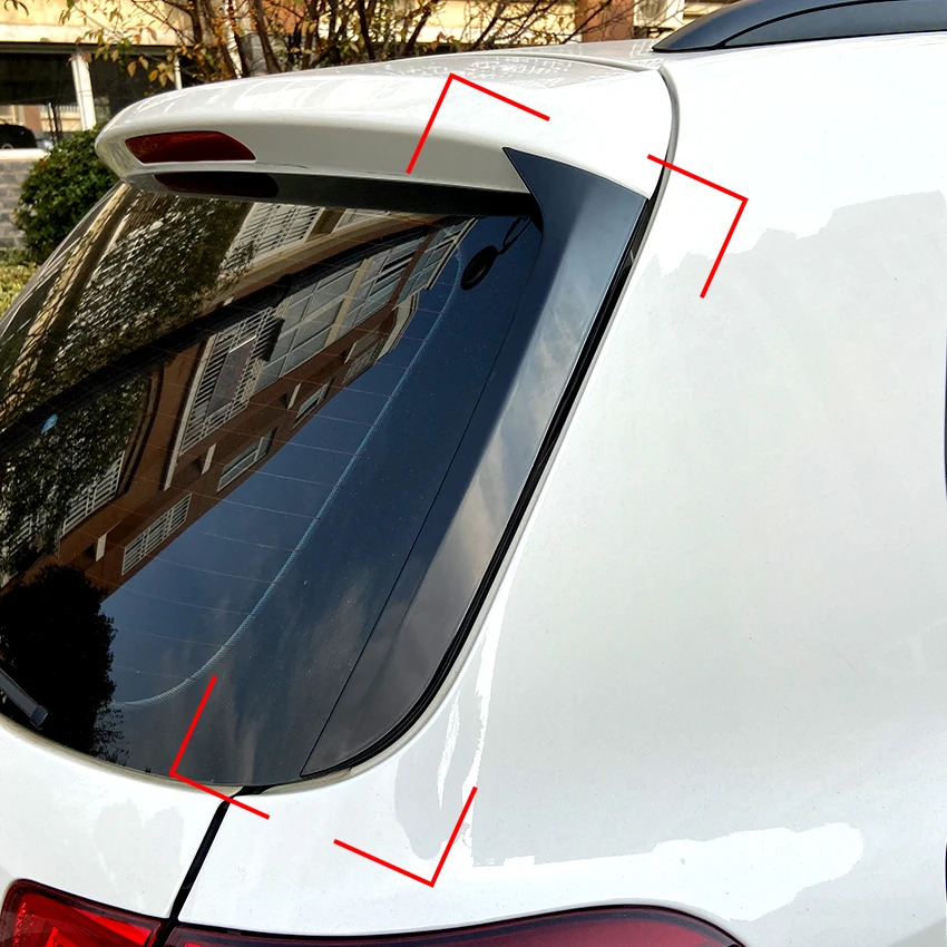 

For Volkswagen Tiguan MK1 2007-2016 Rear Side Wing Flag Spoilers Trim Cover Stickers Accessories Car Styling