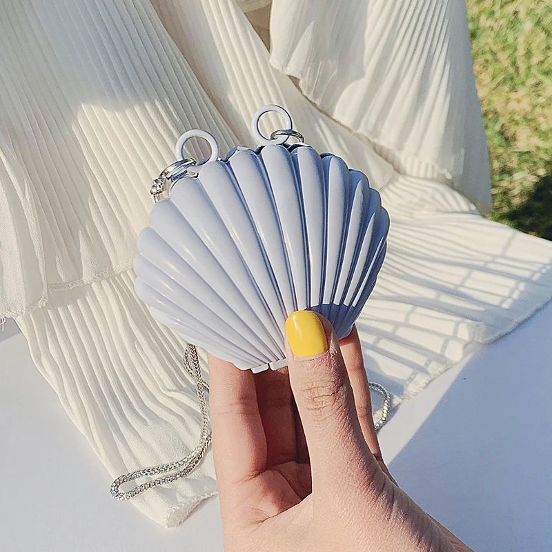 

Mini Shell Crossbody Bag 2020 Summer New High-quality Pvc Women's Designer Handbag Chain Shoulder Messenger Bag Cute Travel Bag