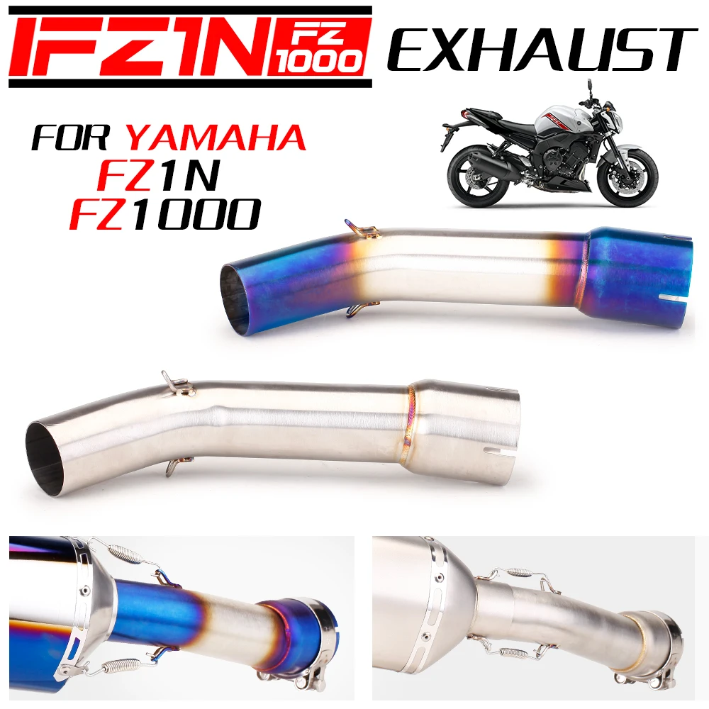 

Motorcycle Exhaust Escape Muffler Middle Link Pipe Slip On For YAMAHA FZ1 N F S FAZER FZ1 FZ1N FZ1000 2005 to 2016 Exhaust