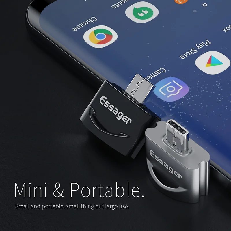 Адаптер Essager USB Type C OTG для Samsung S10 Xiaomi mi 9 Oneplus 7 Pro 6t | Мобильные телефоны и аксессуары