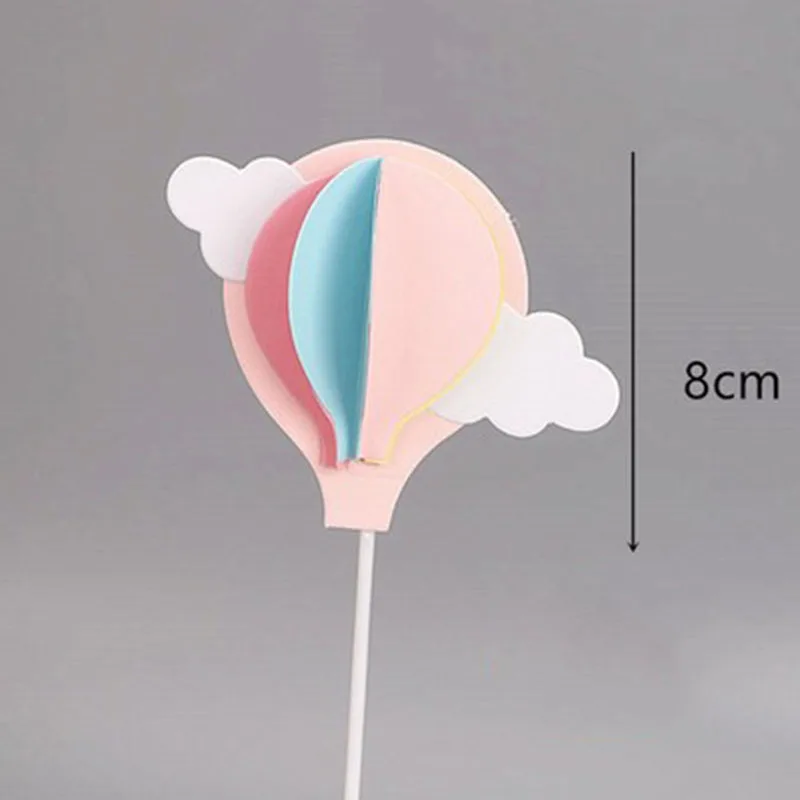 10 шт. Топпер для торта персонализированное облако радуга воздушный шар топперы