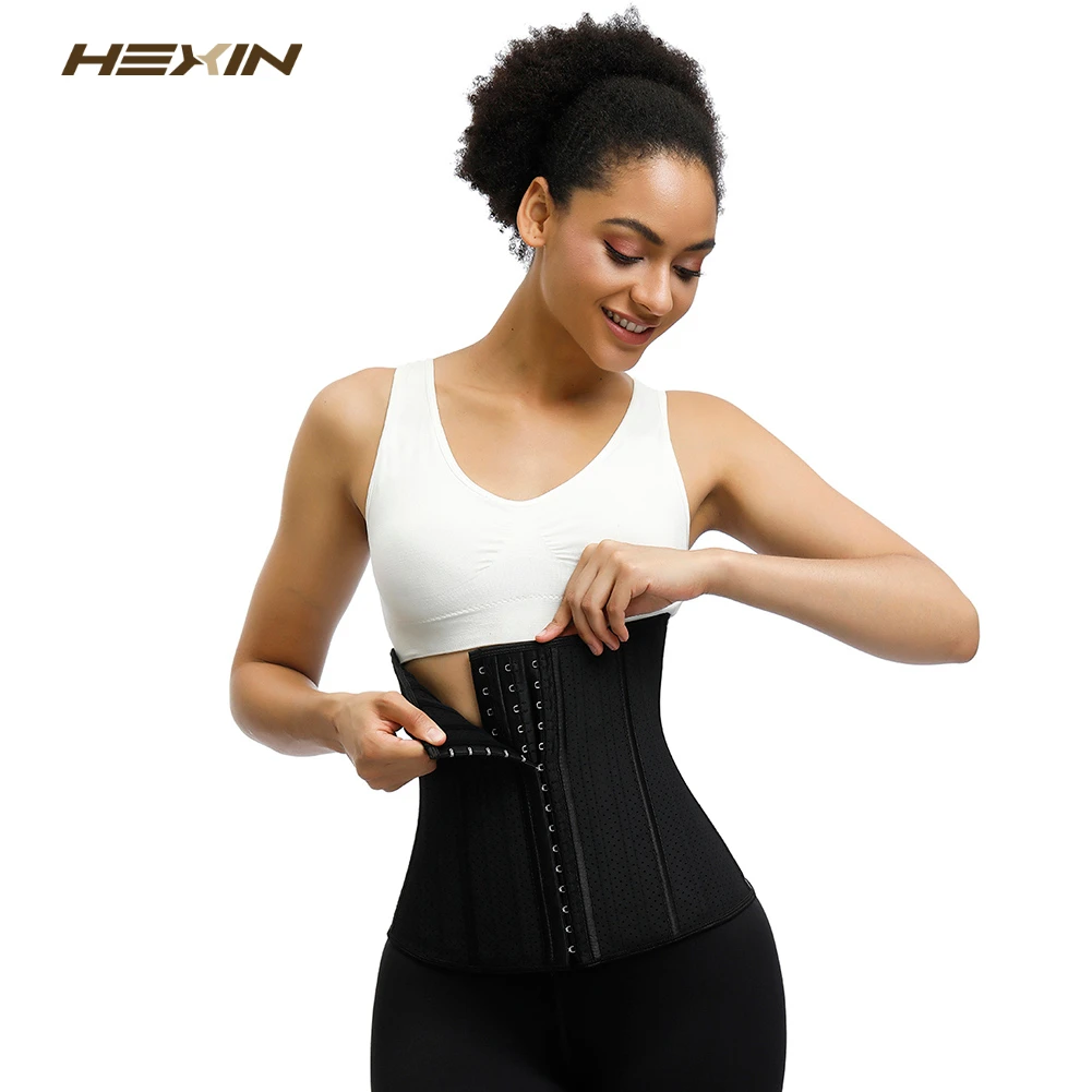 Резальный аппарат корсет Для женщин талии тренер Латекс размера плюс 25 Сталь