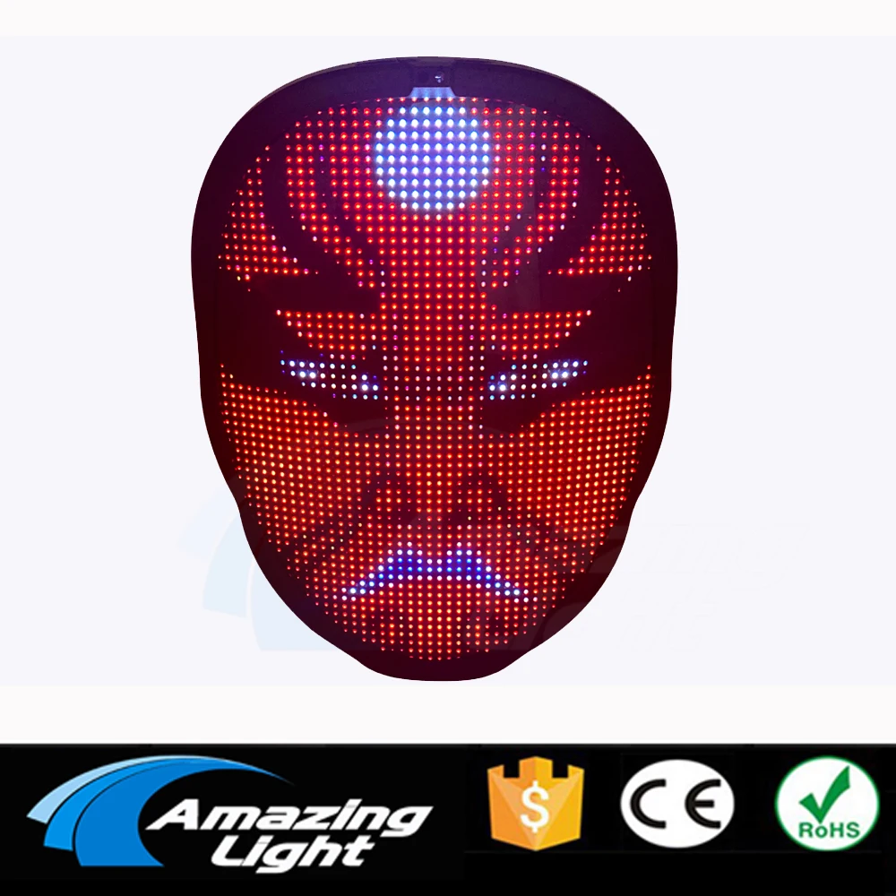 Костюм реквизит неоновый светодиодный световой Джокер маска карнавальный