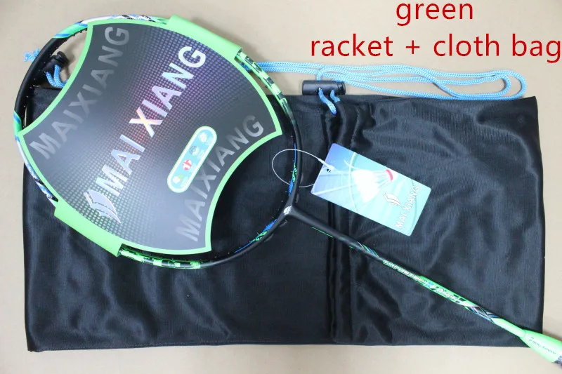 green cloth bag TK-ONIGIRI ракетки для бадминтона высокого класса нано-карбоновое Подруливающее устройство к onigiri ракетка для бадминтона - Цвет: green cloth bag