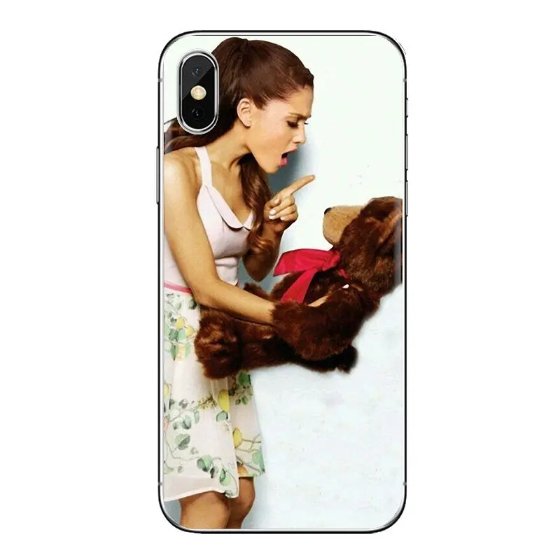 Ариана Гранде розовый милый певец сладкий для iPhone XS Max XR X 4 4s 5 5S 5C SE 6 6S 7 8 Plus samsung Galaxy