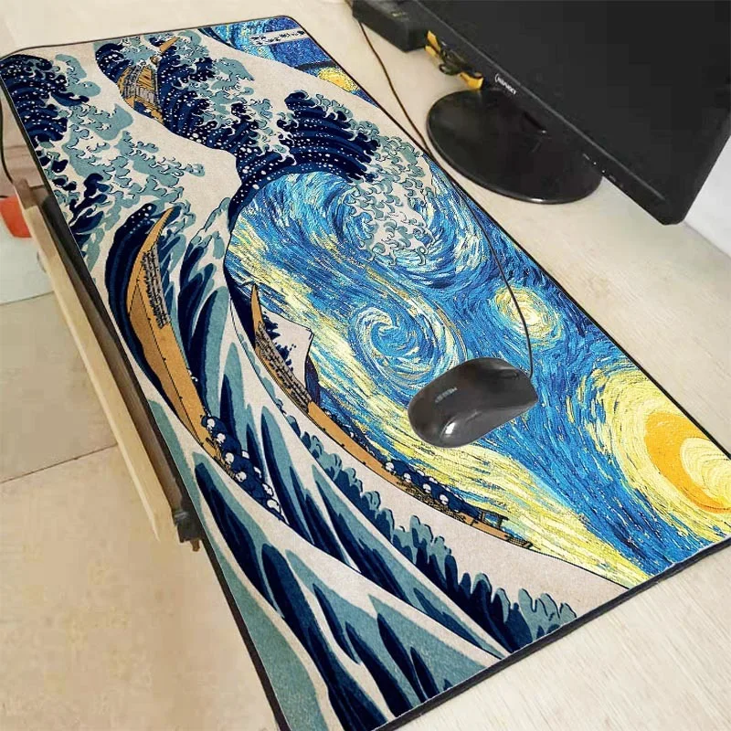 

Great Wave Mouse Pad Large Thicken 900*400mm Lockedge Rubber Gaming Gamer Soft Mousepad for CSGO LOL 90x40/80x30MM XXL L