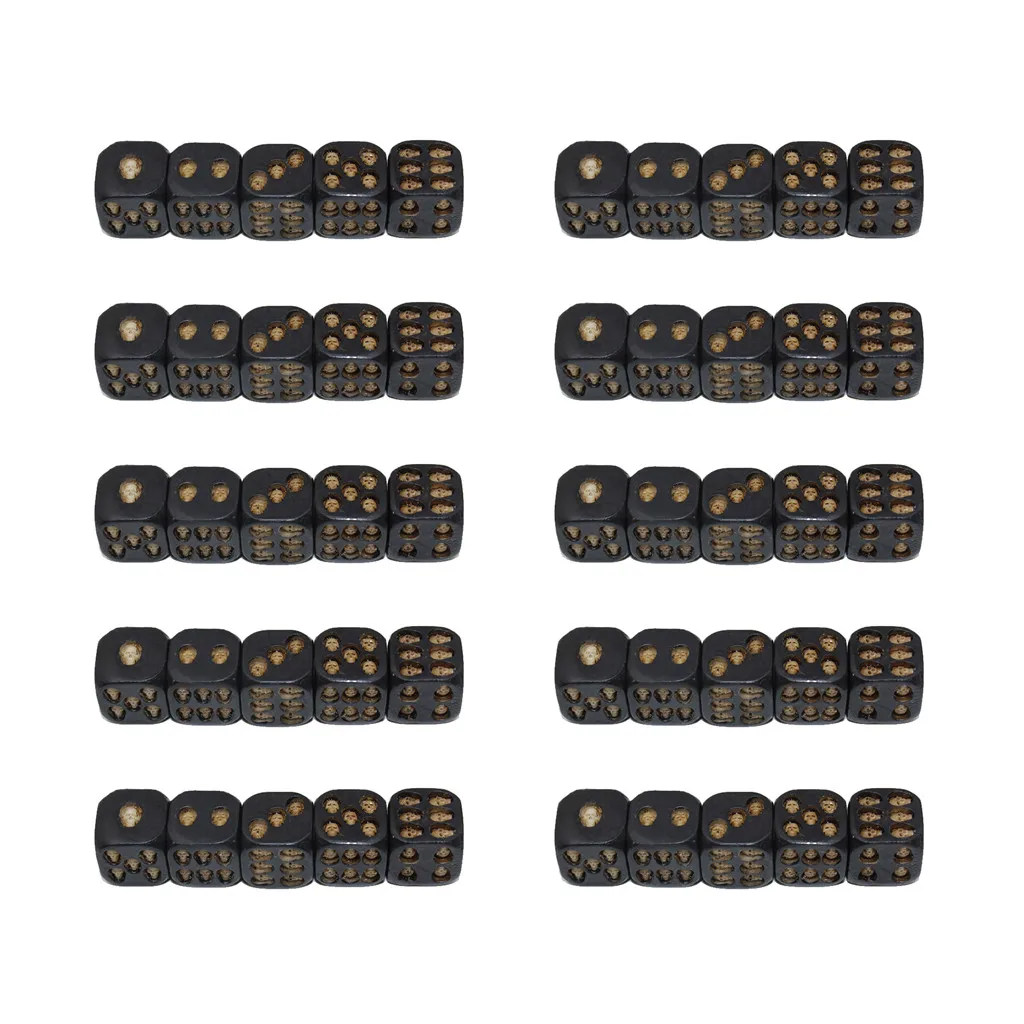 50 шт./компл. креативные кости черепа шестигранники скелета для клубного паба