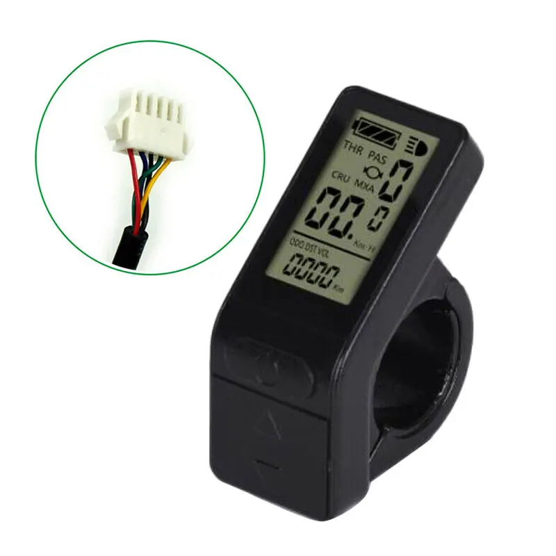 Electric Bike Display KT LCD4 E-bike LCD 24V/36V/48V Multi-Use Mini Panel Meter Odometer For Cycling MTB | Спорт и развлечения