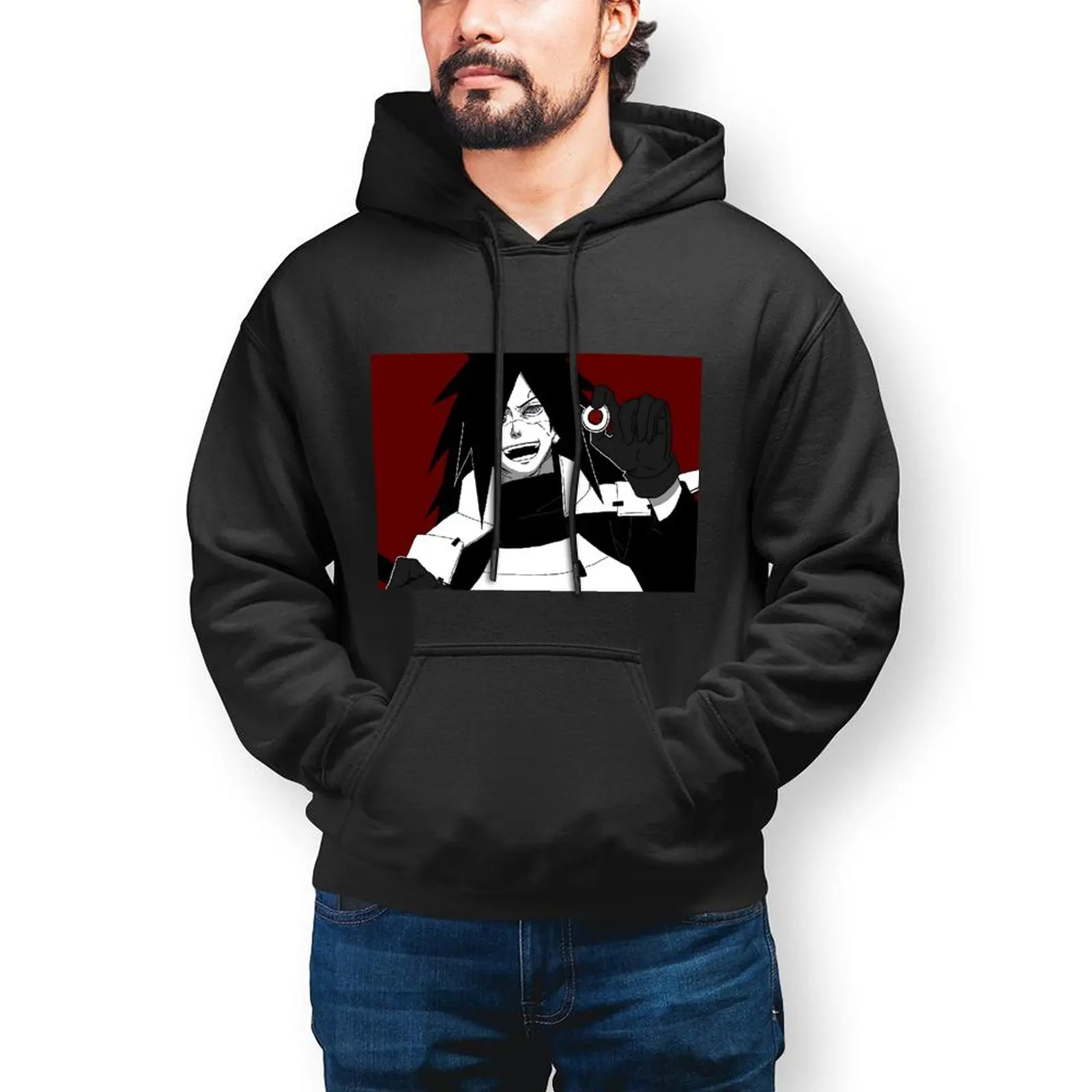 

Bandai Naruto Madara Sharingan Eyeball Hoodies Anime Cotton Hoodie Stylish Streetwear Long Sleeve Pullover Hoodie Mens