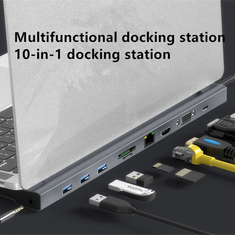 Концентратор C USB 3 0 концентратор Ethernet разъем типа PD для смартфона Huawei Xiaomi MacBook