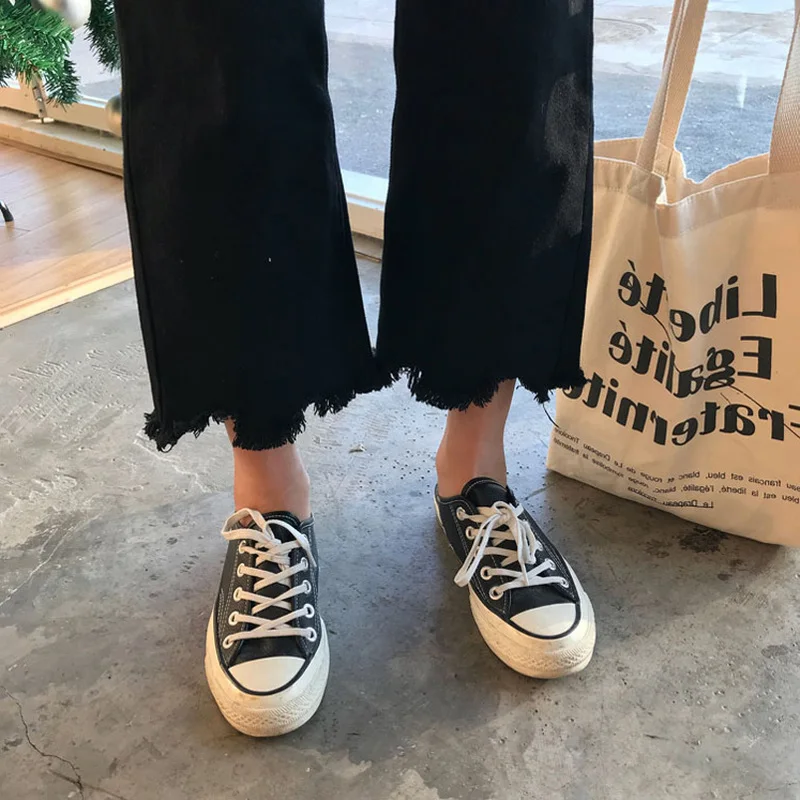 

Trousers Women Retro Ankle-length Korean Style Loose Casual Womens High Waist Jeans Solid Simple All Match Females Plus Size