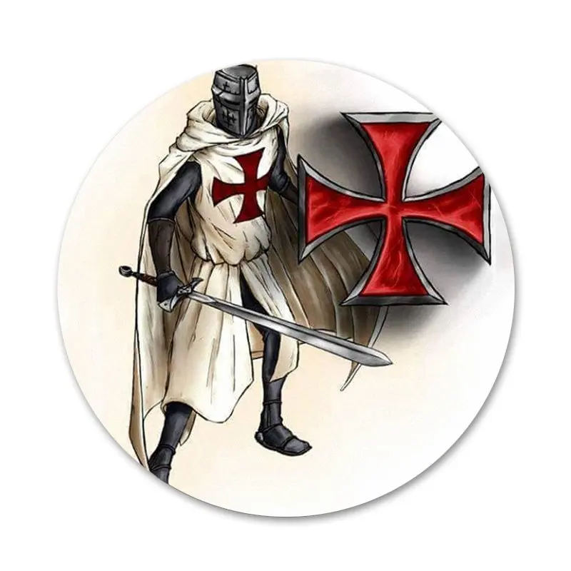 

Templar Knight Badge Brooch Pin Accessories For Clothes Backpack Decoration gift