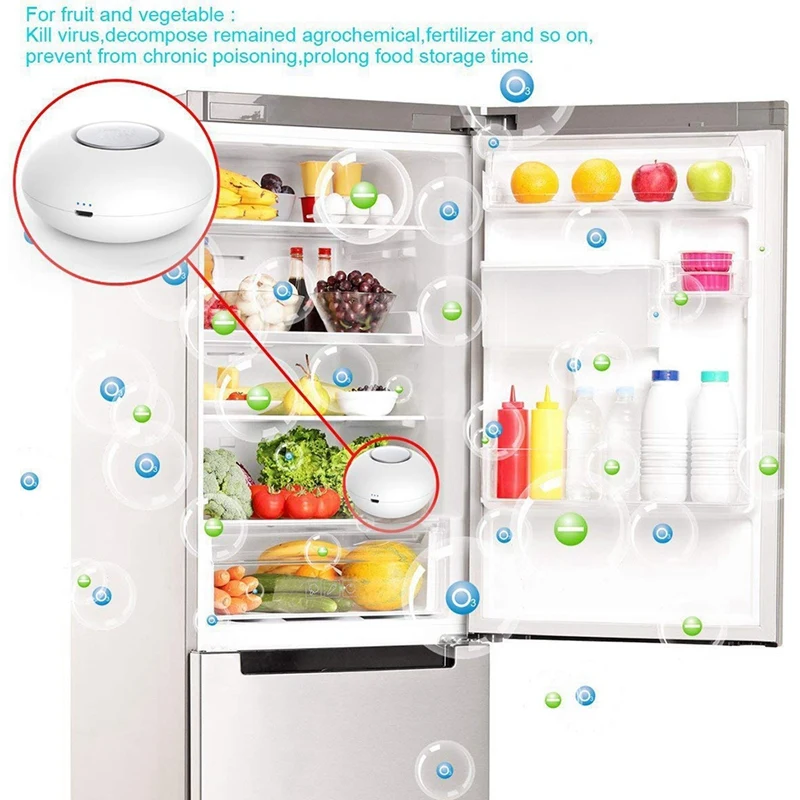 Генератор озона дезодорирующий очиститель воздуха перезаряжаемый от USB для