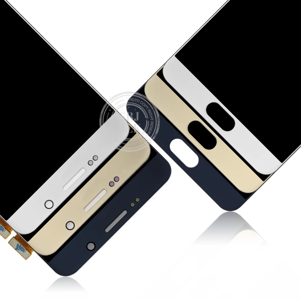 Сенсорный ЖК экран для Samsung Galaxy Note 5 дигитайзер сенсорного экрана в сборе рамка N920F