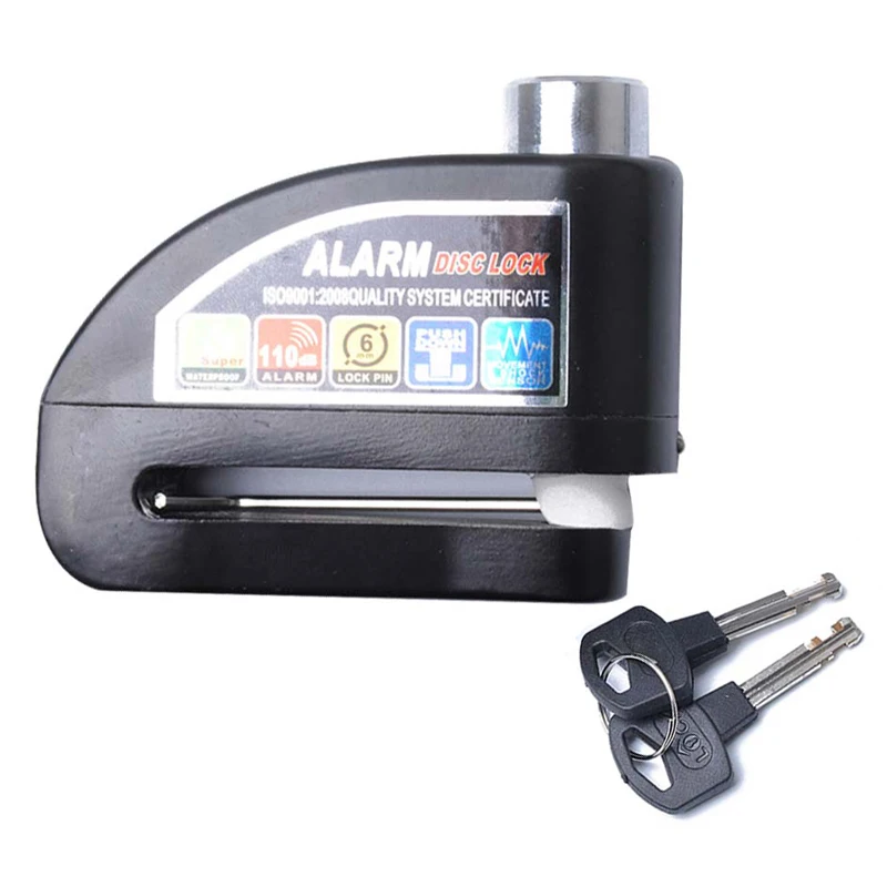 

Motorcycle lock with alarm Anti-theft Motor Bicycle Anti-theft Disc Brake Lock Motor waterproof Motorcycle Wheel Disc Brake Lock