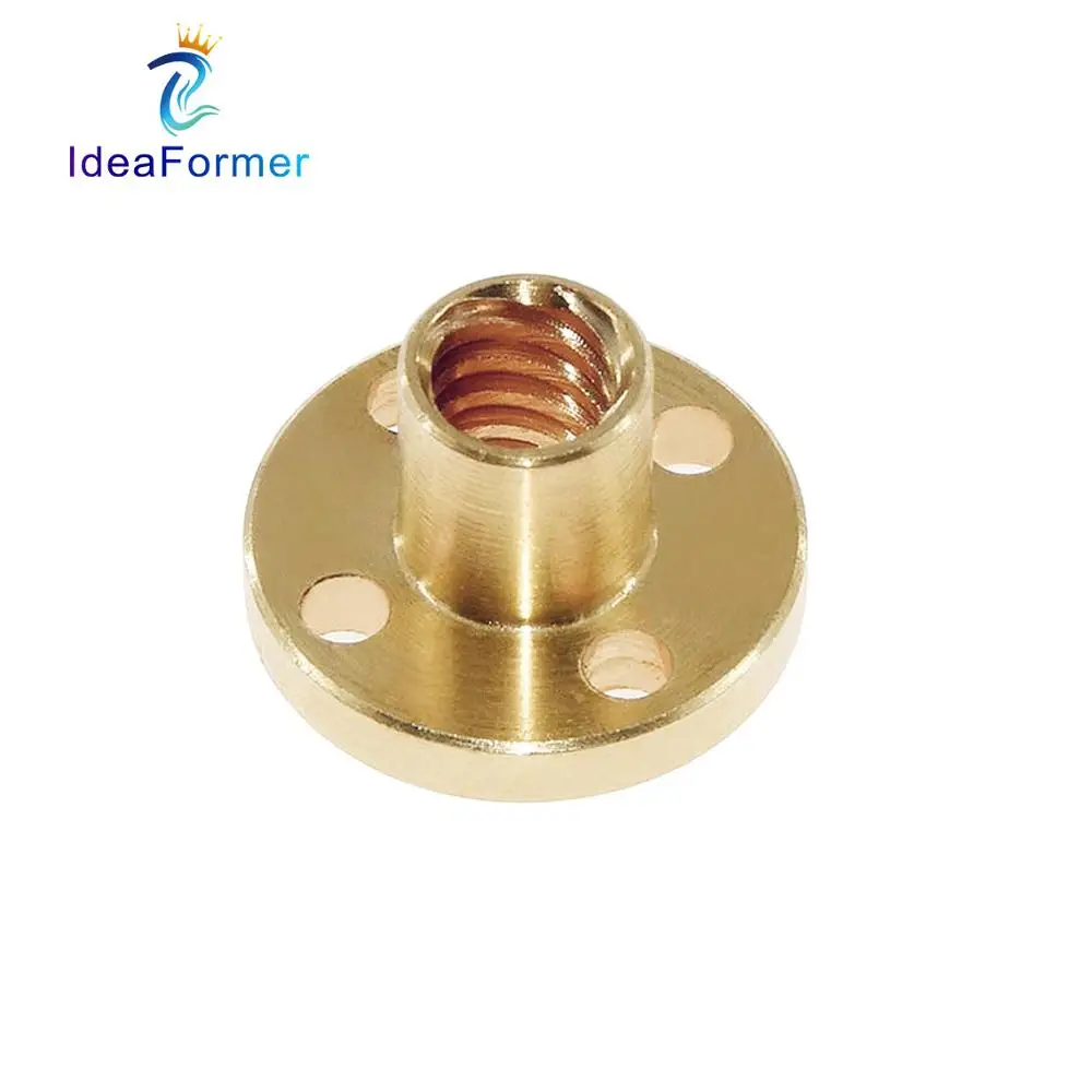 Винты ходовые 5 шт./лот T8 диаметр трапециевидной гайки Шаг 8 мм 2 4 латунная гайка