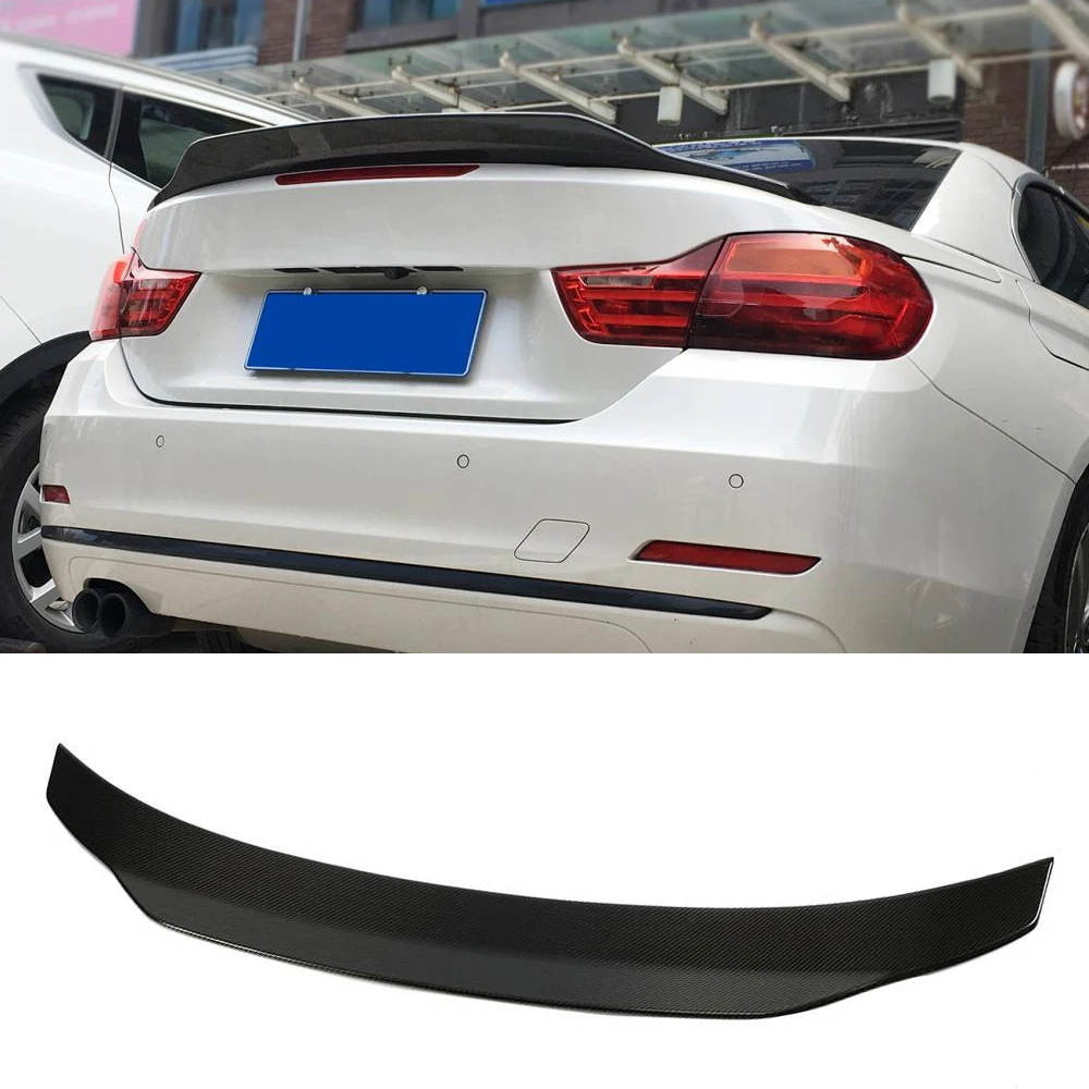 Углеродное волокно задний багажник спойлер для BMW 4 серии F33 F83 M4 Кабриолет 2014 2019 на