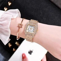 luxury womens watches rhinestone bracelet watches for women rose gold watch ladies stainless steel quartz clock reloj mujer
