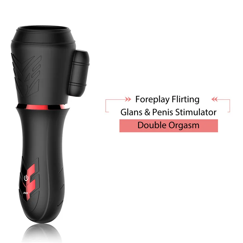 GUIMI автоматический тренажер для пениса Задержка Glans стимулирующий вибрирующий