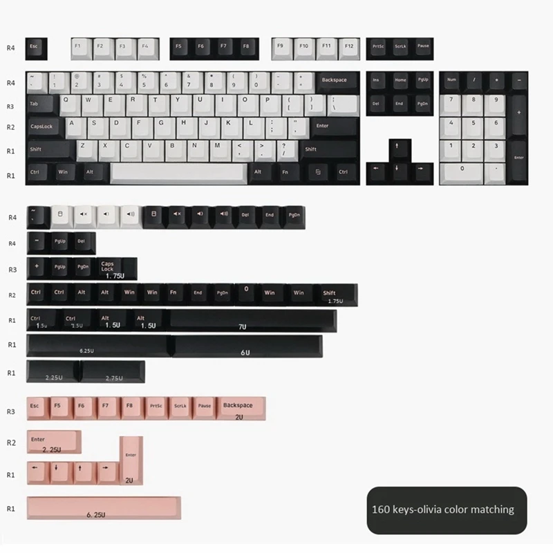 

Suitable for Original High 2-Color Molding Red Samurai Night Running Olivia 2-Color PBT Keycap