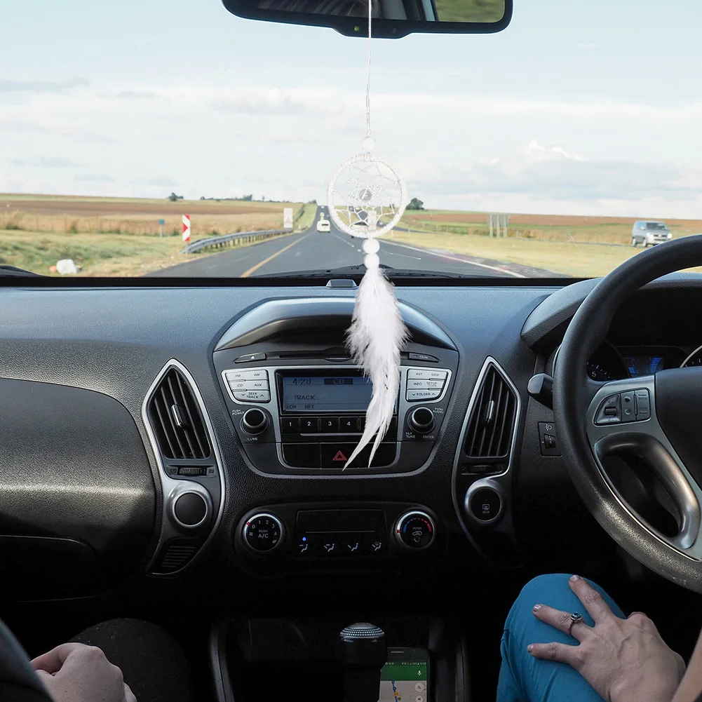 Ловец снов ручной работы для автомобиля ветряные колокольчики подвесной подарок