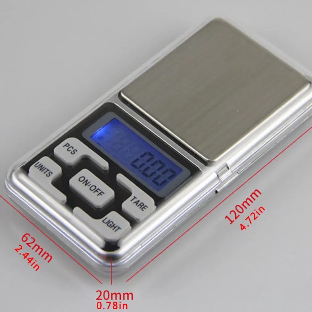 

1PCS 500g/0.01g High Accuracy Medicinal food Jewelry Kitchen Scale Electronic LCD Display Scale Mini Pocket Digital Scale