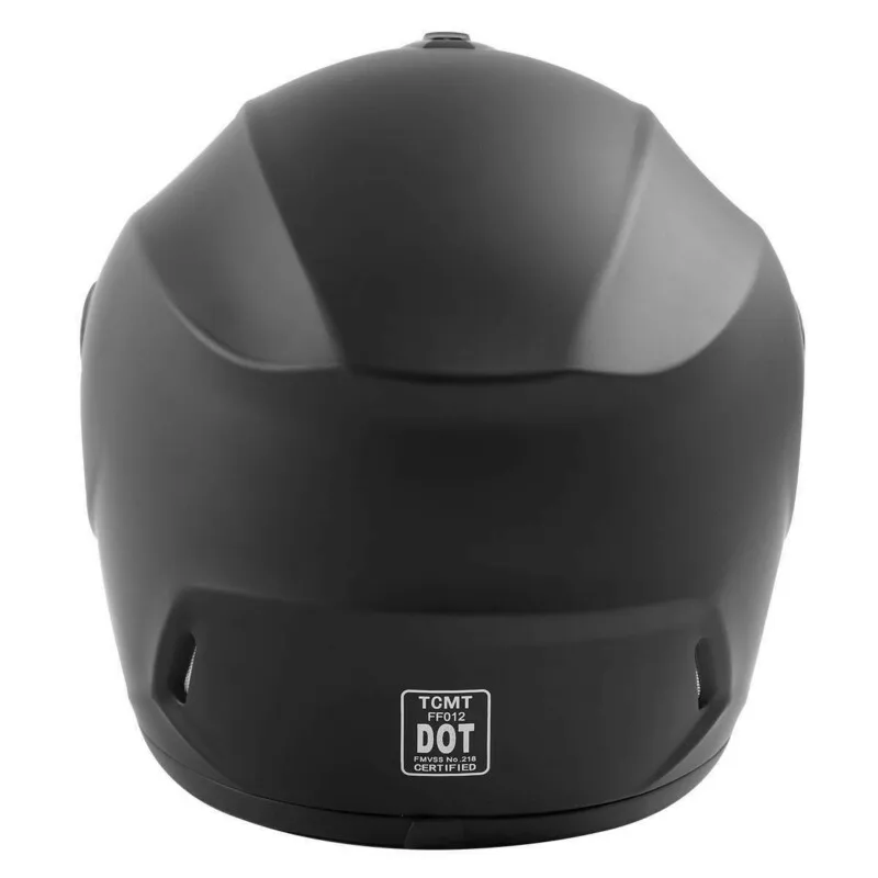 

DOT Full Face Flip up Motorcycle Helmet Motocross Racing Matte Black M L XL XXL