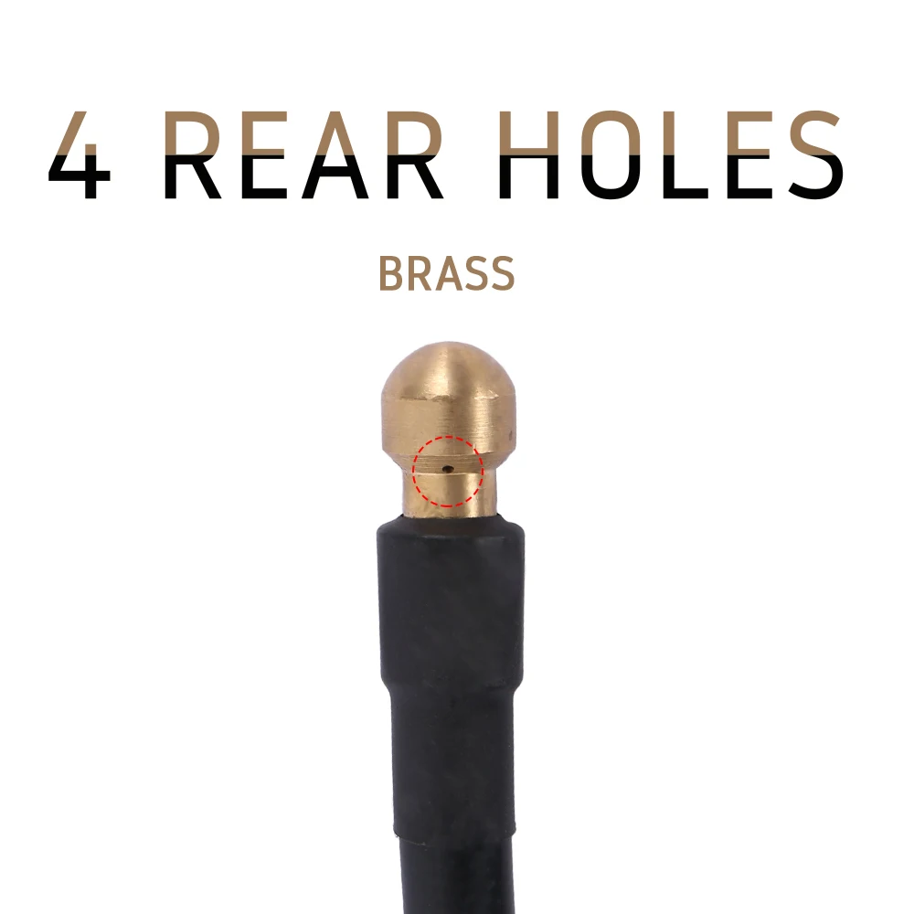 Профессиональная сливная труба высокого давления 50 футов чистящий шланг для