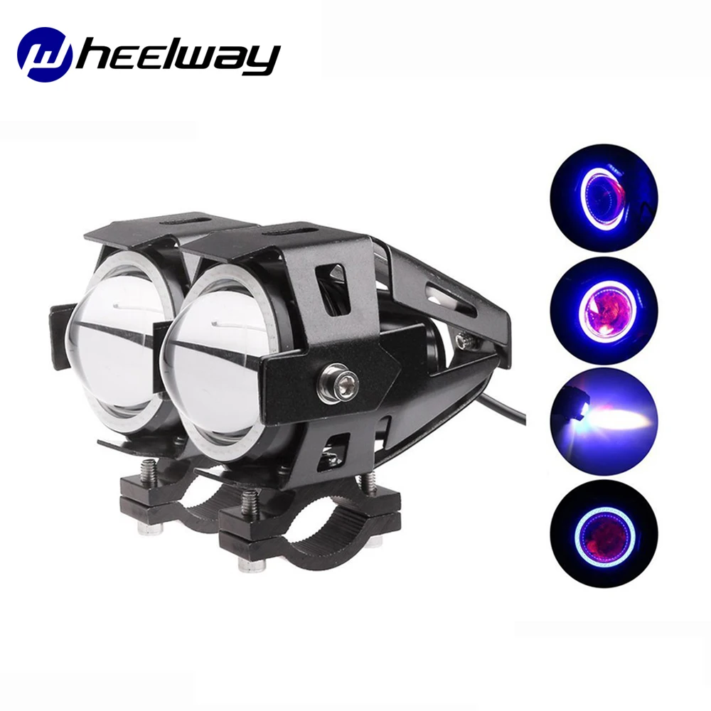 Wheelway глаза ангела фары мотоцикла светильник 2 шт. 12 V-80 V изменение головной супер