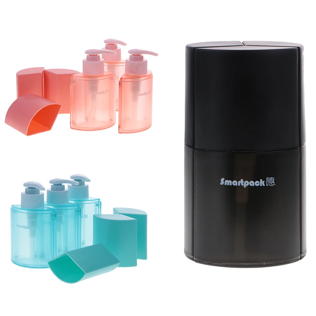 

Прочный многоразовый дорожные бутылки Макияж Чехол Контейнер-цилиндр 3 в 1