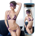 Комплект для косплея женское сексуальное нижнее белье фиолетовое нижнее белье бюстгальтер с открытой промежностью кружевное горячее Прозрачное платье комбинация эротические костюмы размера плюс