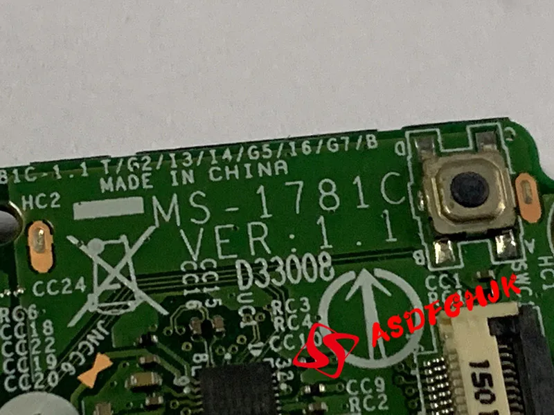 

Original FOR MSI GT72 2QE Dominator Pro Audio Sound SD Kartenleser Board MS-1781C 100% TESED OK